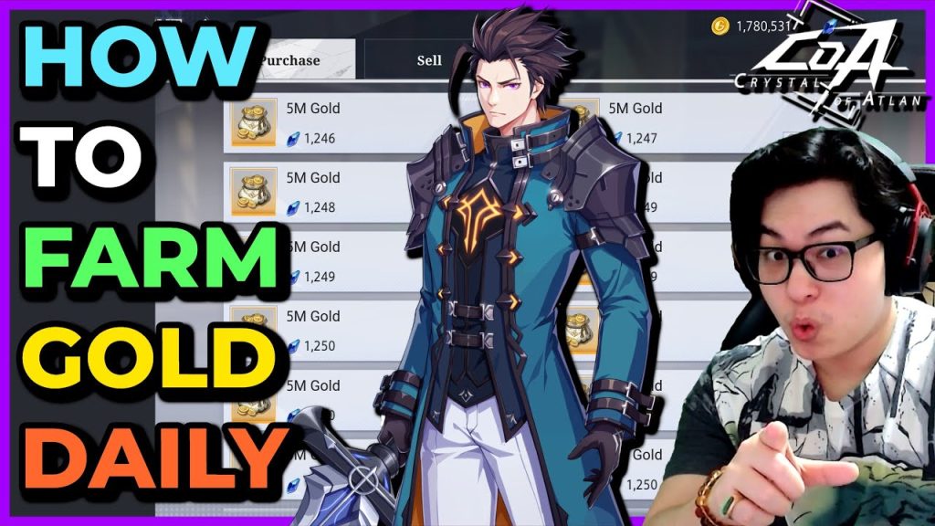 วิธีหาเงินในเกม (Gold / Crystal)